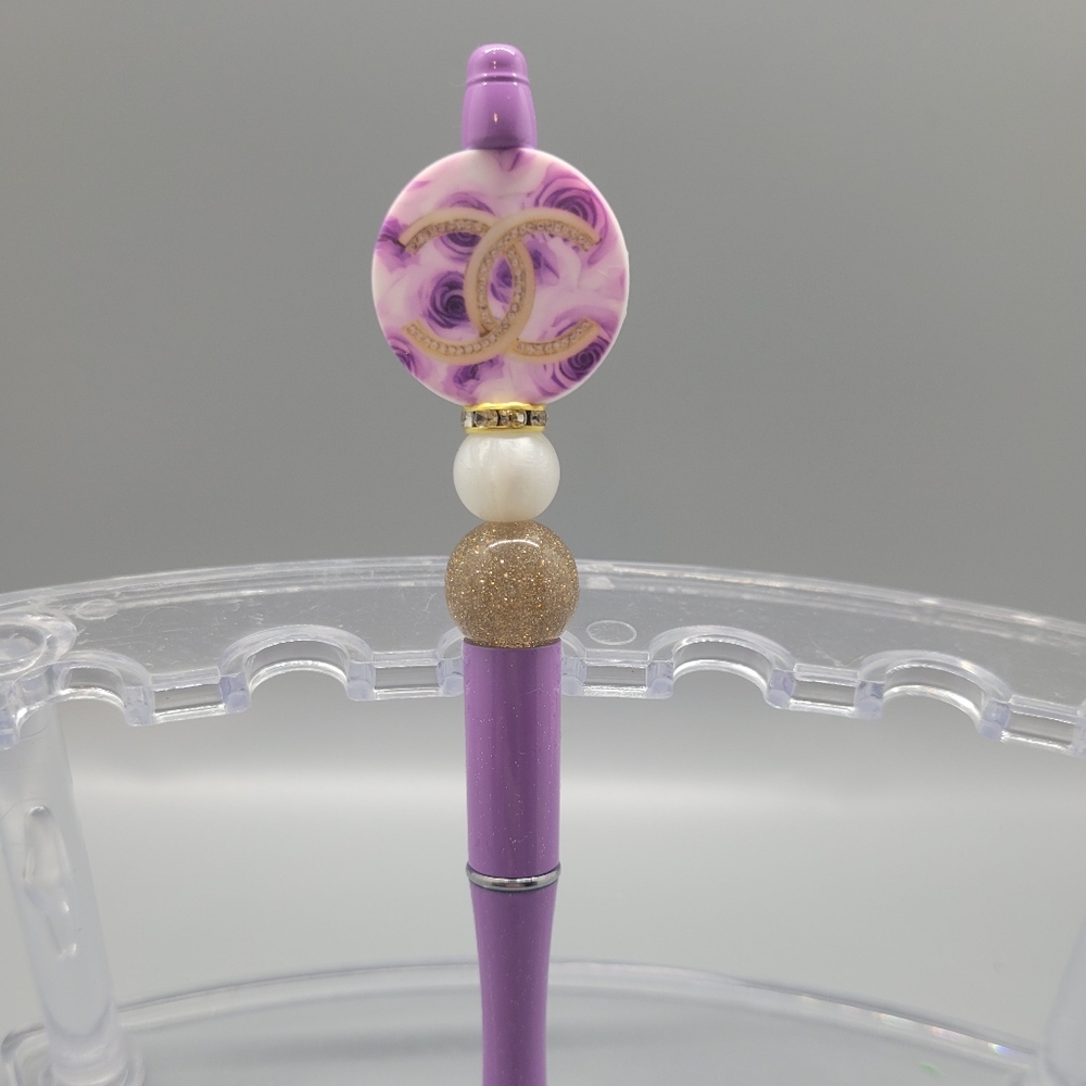 Purple and Gold Decorative Pen